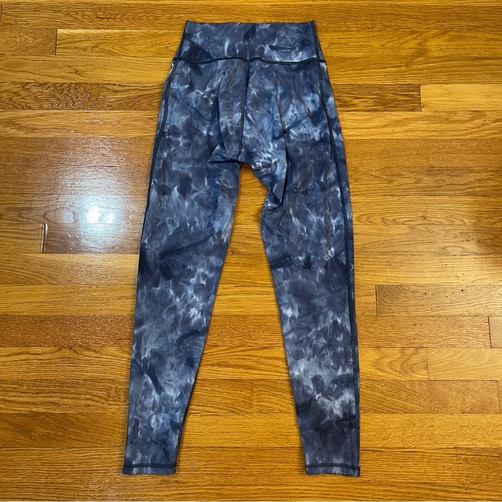 Gymshark Elevate Leggings High Rise Lakeside Blue Spray Dye - Size Small (XS/S) - Picture 4 of 4